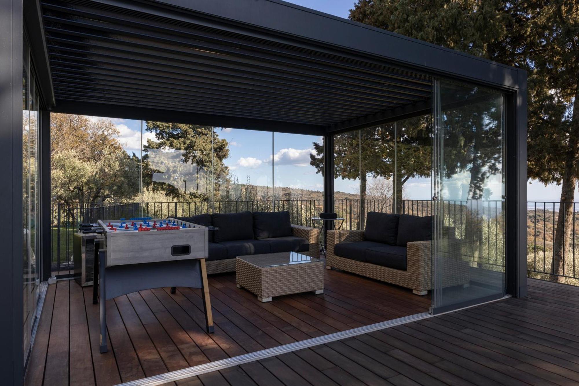 Scialaj Villa Di Lusso Sull'Etna Con Piscina E Vista Mare 라갈나 외부 사진