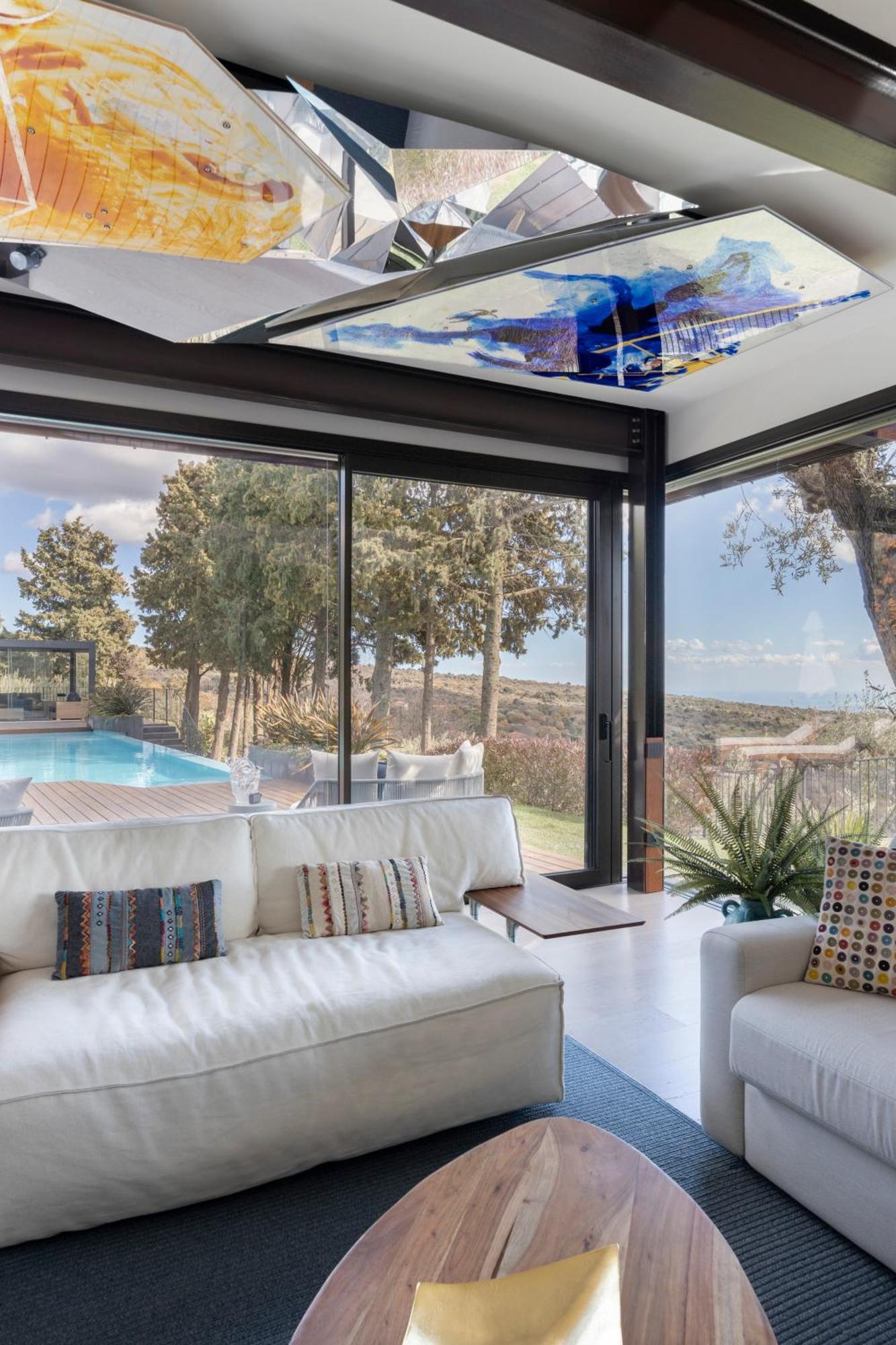 Scialaj Villa Di Lusso Sull'Etna Con Piscina E Vista Mare 라갈나 외부 사진