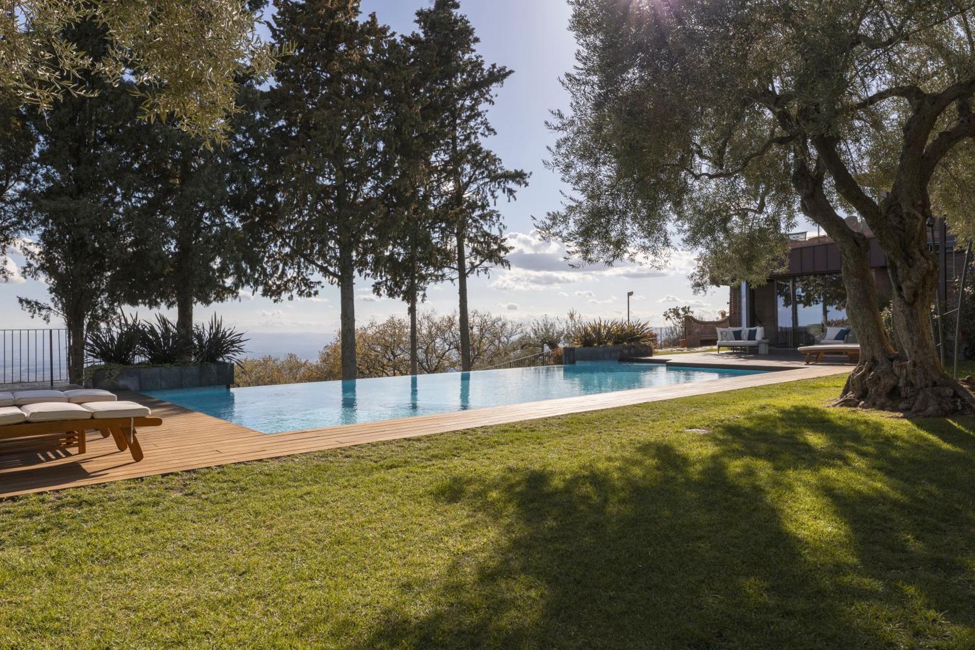 Scialaj Villa Di Lusso Sull'Etna Con Piscina E Vista Mare 라갈나 외부 사진